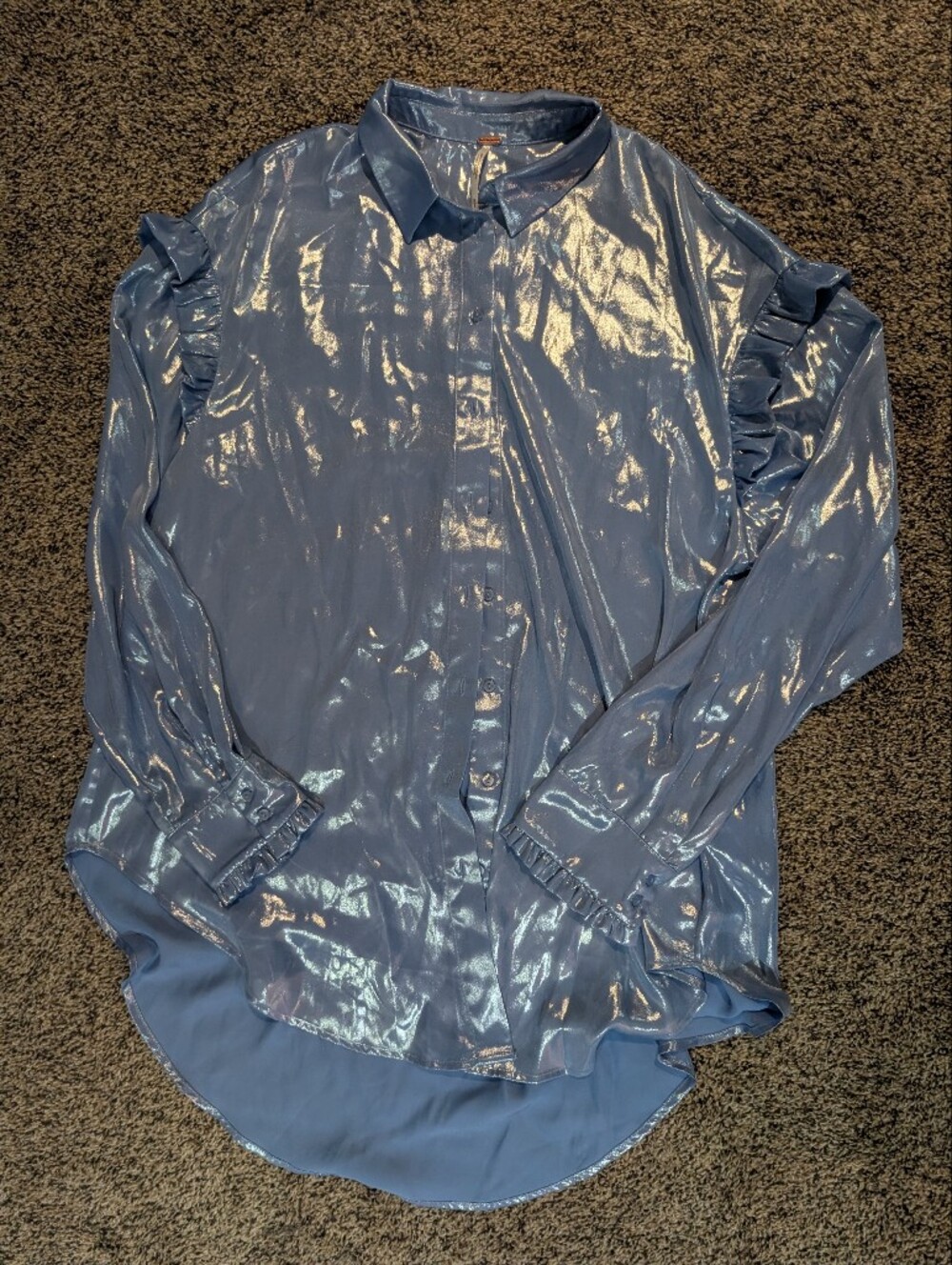 Free People All Your Love Ruffle Longsleeve
